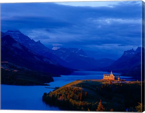 Framed Prince of Wales Hotel, Wateron Lakes National Park, Alberta, Canada Print