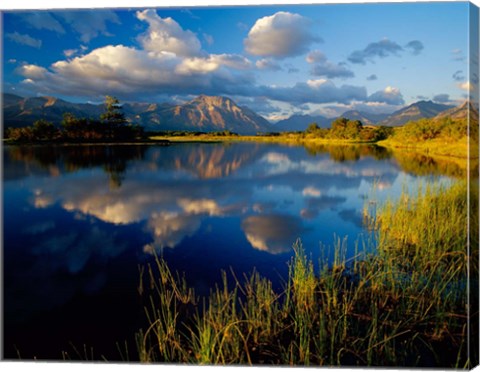 Framed Maskinonge Lake, Wateron Lakes National Park, Alberta, Canada Print