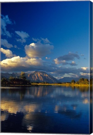 Framed Sofa Mountain in Maskinonge Lake, Alberta, Canada Print