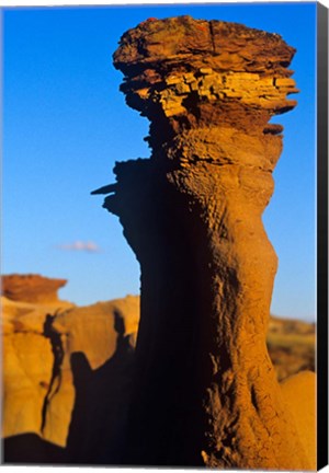 Framed Sandstone rock, Dinosaur Provincial Park, Alberta Print