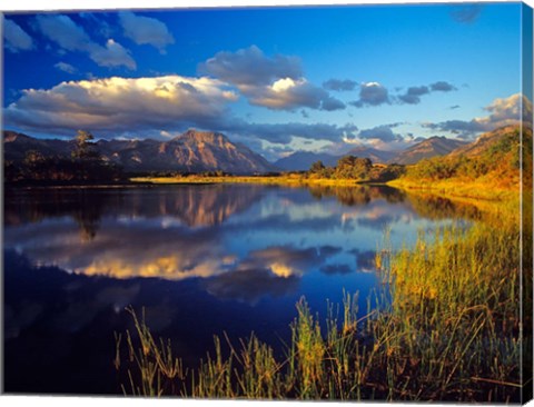 Framed Maskinonge Lake, Waterton Lakes National Park, Alberta Print