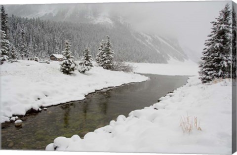 Framed Winter Views Around Lake Louise, Alberta, Canada Print