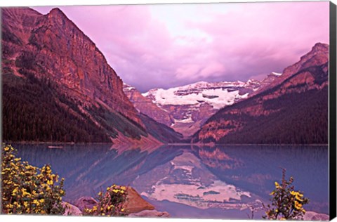 Framed Dawn at Lake Louise, Alberta, Canada Print