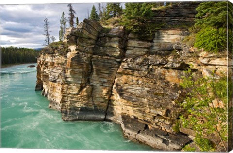 Framed Canada, Alberta, Jasper National Park, Athabasca River Print