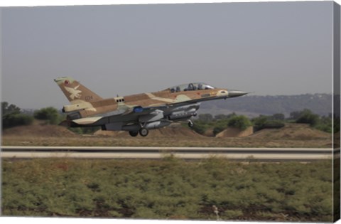 Framed F-16D Barak of the Israeli Air Force taking off Print