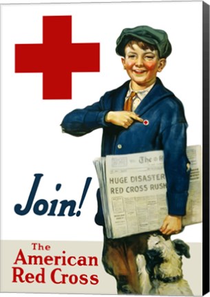 Framed Join the American Red Cross Print