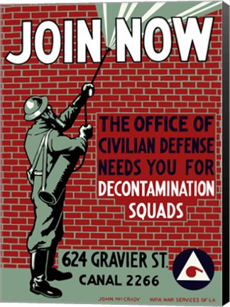 Framed Decontamination Squads - Join Now Print