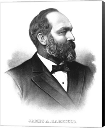 Framed James A. Garfield Print