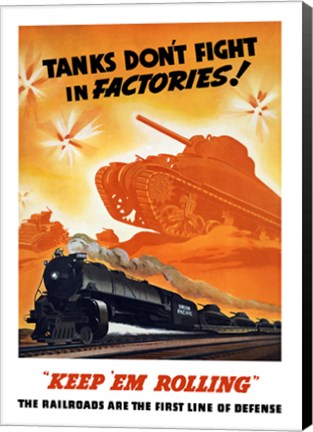 Framed Tanks Don&#39;t fight in Factories! Print