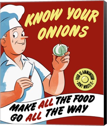 Framed Know Your Onions Print