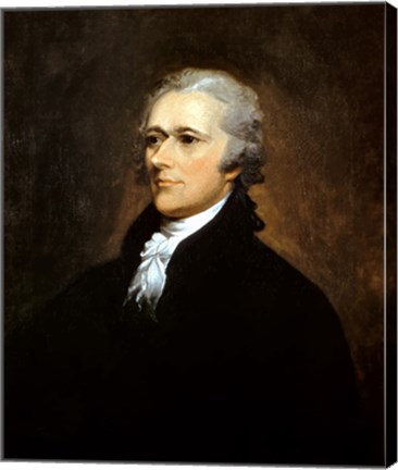 Framed Founding Father Alexander Hamilton Print