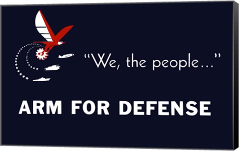 Framed We the People, Arm for Defense Print