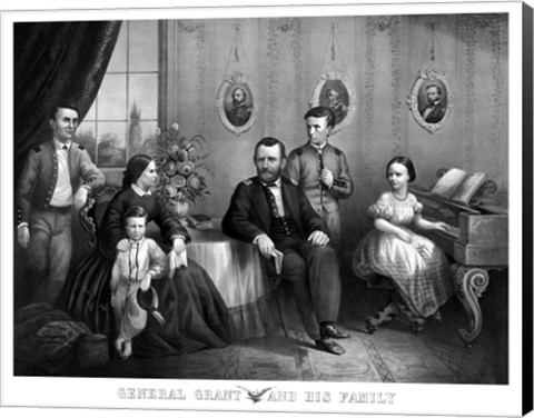 Framed General Ulysses S Grant and His Family Print