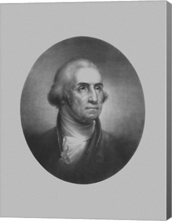 Framed President George Washington (vintage bust) Print