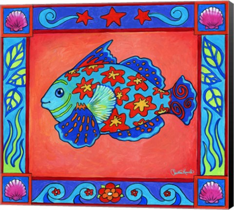 Framed Mosaic Fish Print