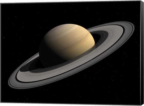 Framed Artist&#39;s concept of Saturn Print