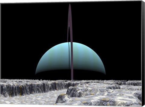 Framed Illustration of the Giant Extrasolar Planet 70 Virginis B Print