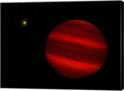 Framed Artist&#39;s Concept of the Brown Dwarf Gliese 229 B Print