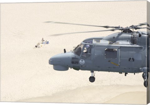 Framed Sea Lynx Helicopter Print