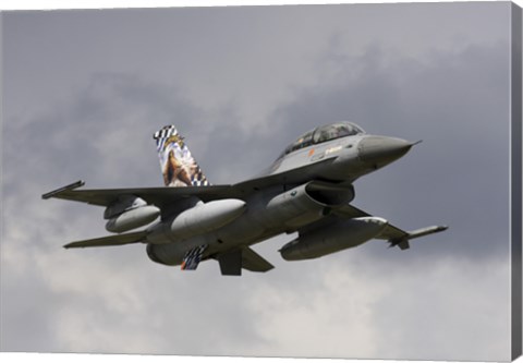 Framed Belgian F-16B taking off Print