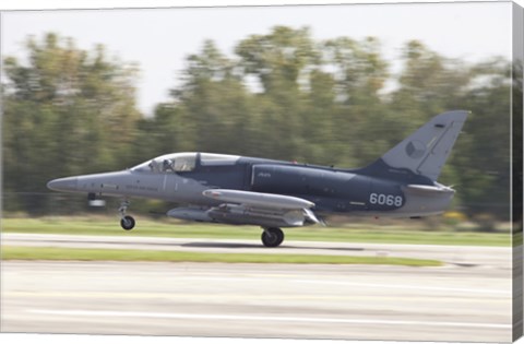 Framed Czech Air Force Aero L-159 ALCA taking off Print