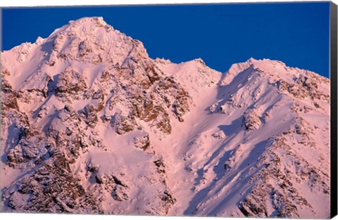 Framed Three Guardsmen Mountain, British Columbia, Canada Print