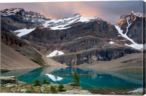 Framed British Columbia, Yoho NP, Lake Oesa Print