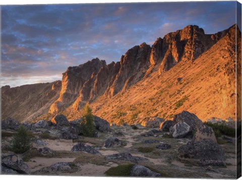 Framed British Columbia, Mt Grimface, Cathedral Park Print