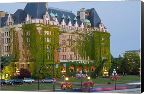 Framed Empress Hotel, Victoria, British Columbia Print