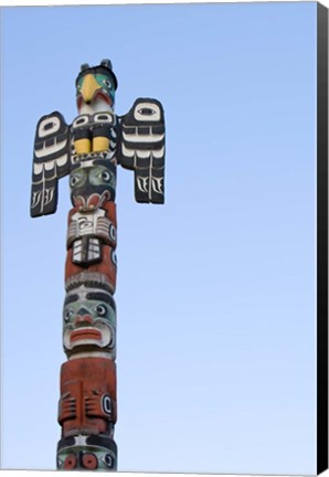 Framed Totem Pole, Royal BC Museum, Victoria British Columbia Print