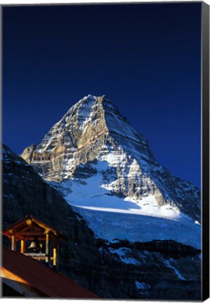 Framed Canada, British Columbia Mount Assiniboine peak Print