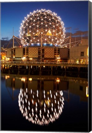 Framed Science World, False Creek, Vancouver, British Columbia Print