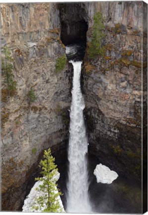 Framed Spahats Falls, Wells Gray Park, British Columbia Print