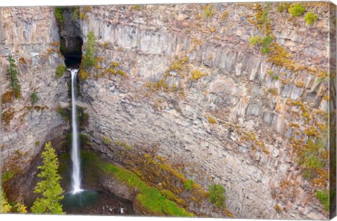 Framed Spahats Falls, Wells Gray Provincial Park, British Columbia, Canada Print