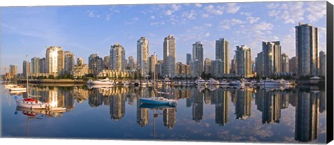 Framed City Skyline, False Creek, Vancouver, British Columbia Print