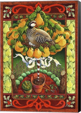 Framed Partridge in a Pear Tree Print