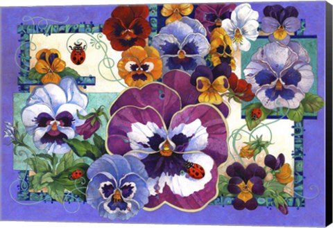 Framed Pansy Mania Print