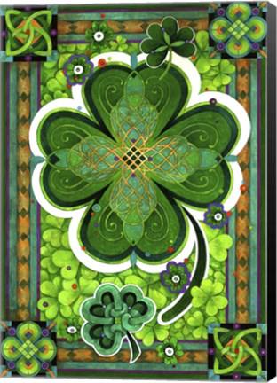 Framed Shamrocks Print