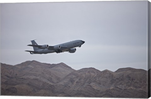 Framed KC-135 Stratotanker Takes off from Nellis Air Force Base, Nevada Print