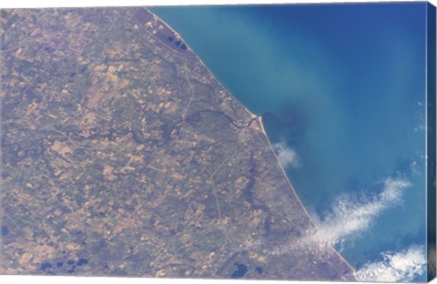 Framed Satellite view of St Joseph Area, Michigan Print