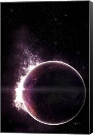 Framed Artist&#39;s Concept of a Completely Ethereal Planet Print