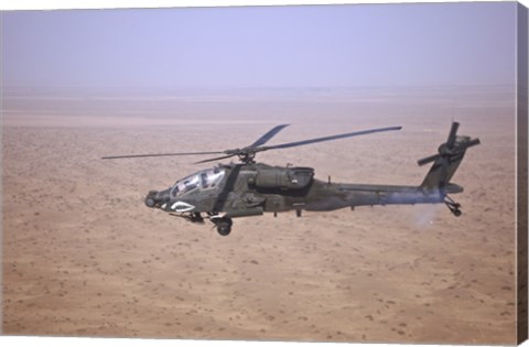 Framed AH-64D Apache Longbow Print