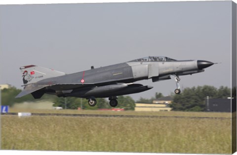 Framed Turkish F-4E Phantom takes off from Lechfeld Airfield, Germany Print