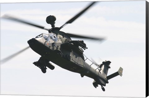 Framed German Army Tiger Eurocopter in Flight over Germany Print