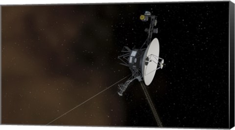 Framed Voyager 1 Spacecraft Entering Interstellar Space Print