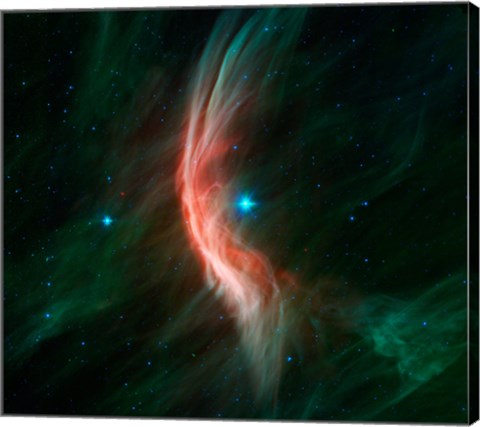 Framed Stellar Winds Flowing out From the Giant star Zeta Ophiuchi Print