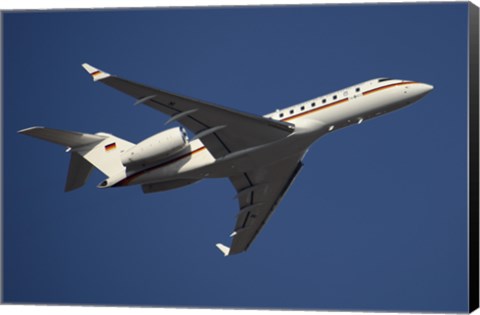 Framed Bombardier Global 5000 VIP Jet of the German Air Force Print