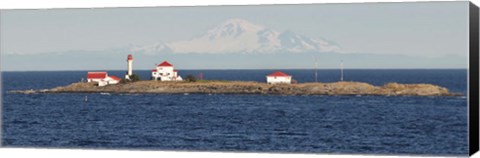 Framed British Columbia, Vancouver Island, Entrance Island, Mt Baker Print