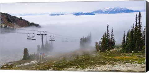 Framed British Columbia, Chairlift on Whistler Mountain Print