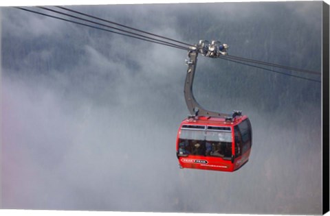 Framed British Columbia, Whistler, Skiing Gondola Print